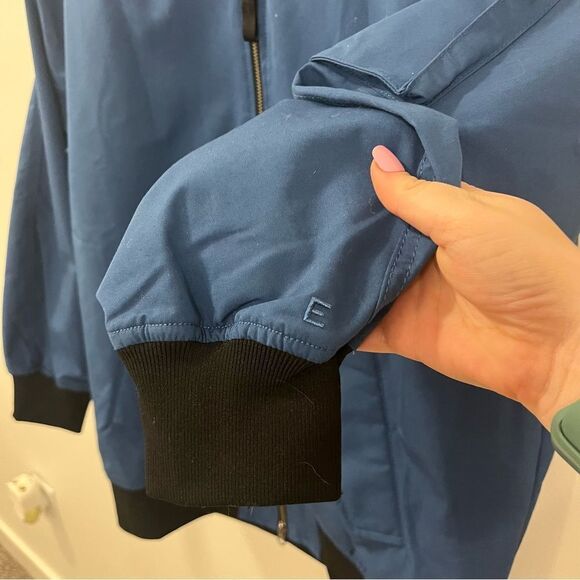 Everlane Blue Bomber Jacket NEW Small - Picture 11 of 16